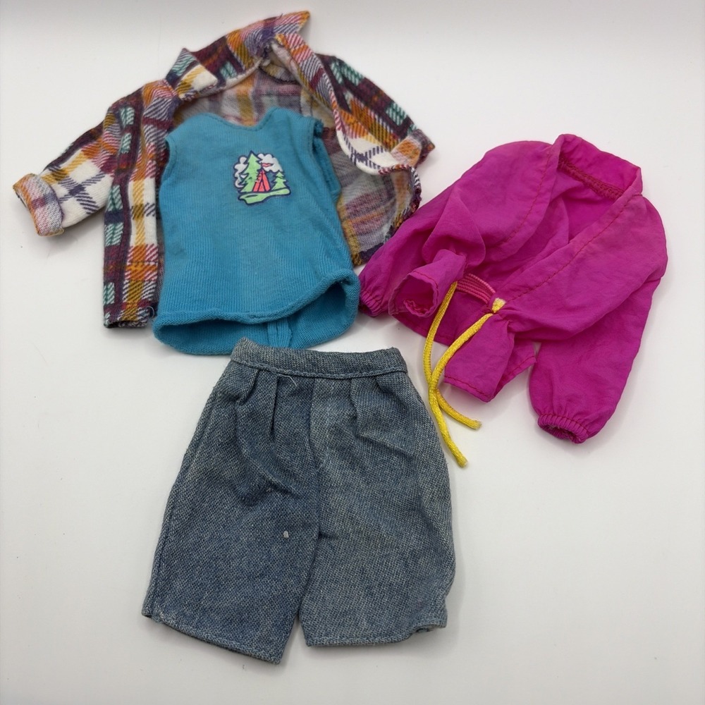 Camp Ken Barbie Doll Replacement Outfit Vintage 1993 90s Shirt Jacket Shorts Top